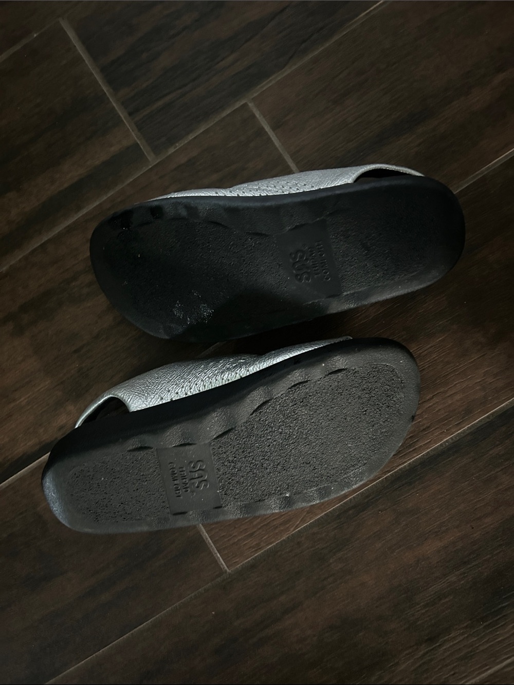 SAS Silver Double-Buckle Sandals - Picture 3 of 5